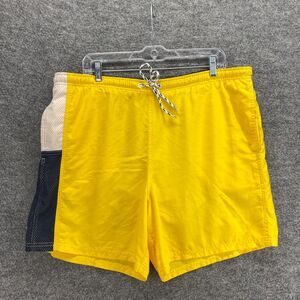 Roundtree & Yorke Swim Trunks Shorts Men M Medium Yellow  Swimwear